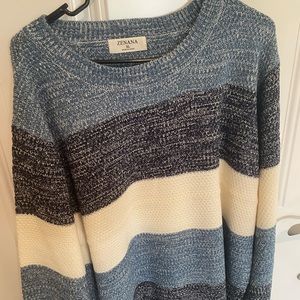 Women’s Zenana Block Sweater XL